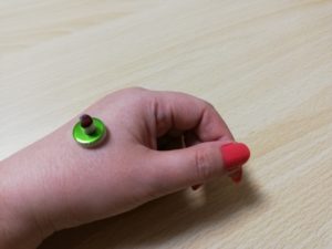 お灸が据えてある場所。